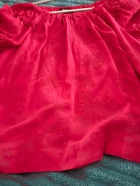 Slimsation By Multiples Bright Pink Floral Jacquard Top